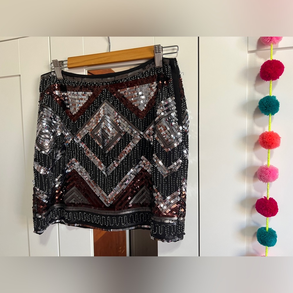 H&M Sequin Mini Skirt